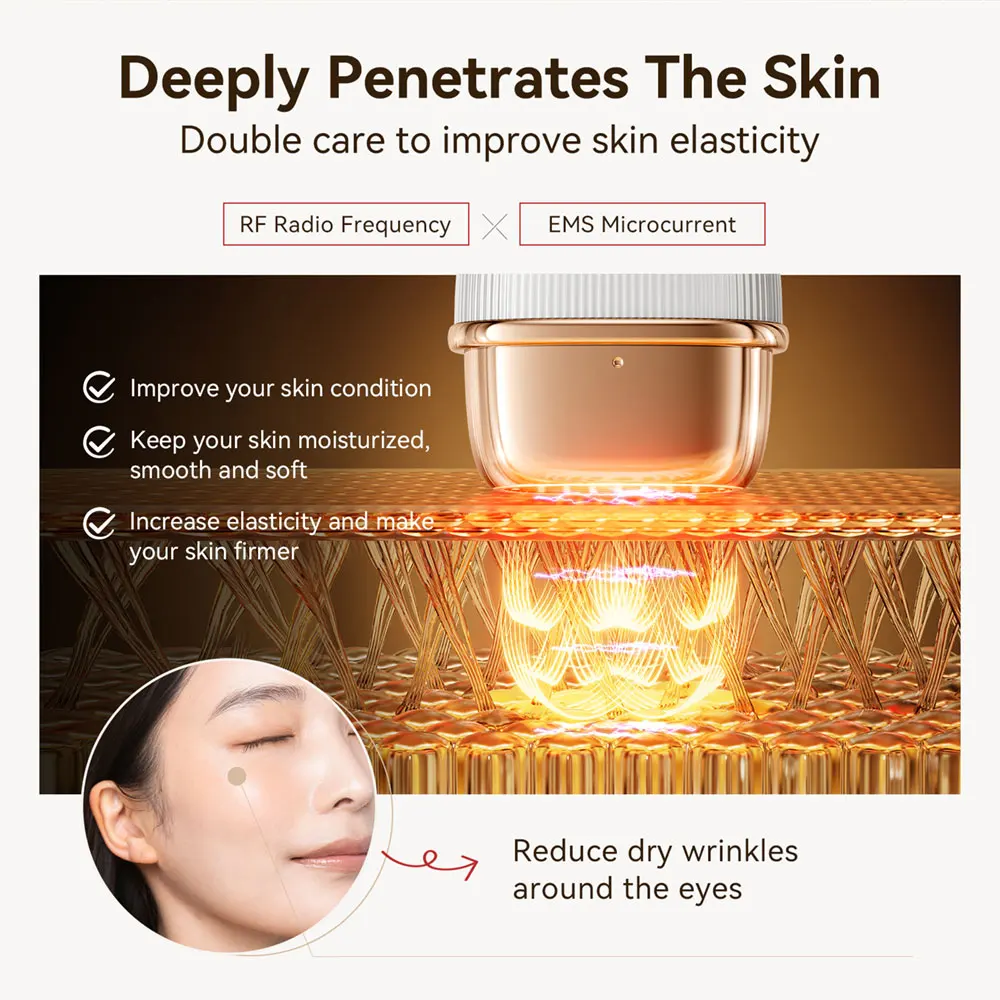ANLAN Multi-Polar RF Beauty Device EMS Facial Lifting Skin Tightening Anti-Aging Wrinkle 3 Color Light Skincare Massage 24K Gold ANLAN Multi-Polar RF Beauty Device EMS Facial Lifting Skin Tightening Anti-Aging Wrinkle 3 Color Light Skincare Massage 24K Gold