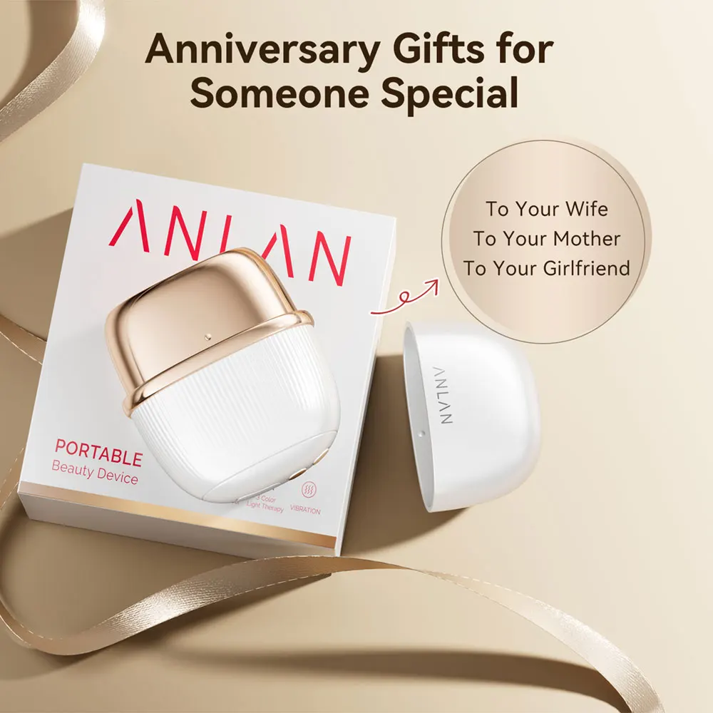ANLAN Multi-Polar RF Beauty Device EMS Facial Lifting Skin Tightening Anti-Aging Wrinkle 3 Color Light Skincare Massage 24K Gold ANLAN Multi-Polar RF Beauty Device EMS Facial Lifting Skin Tightening Anti-Aging Wrinkle 3 Color Light Skincare Massage 24K Gold