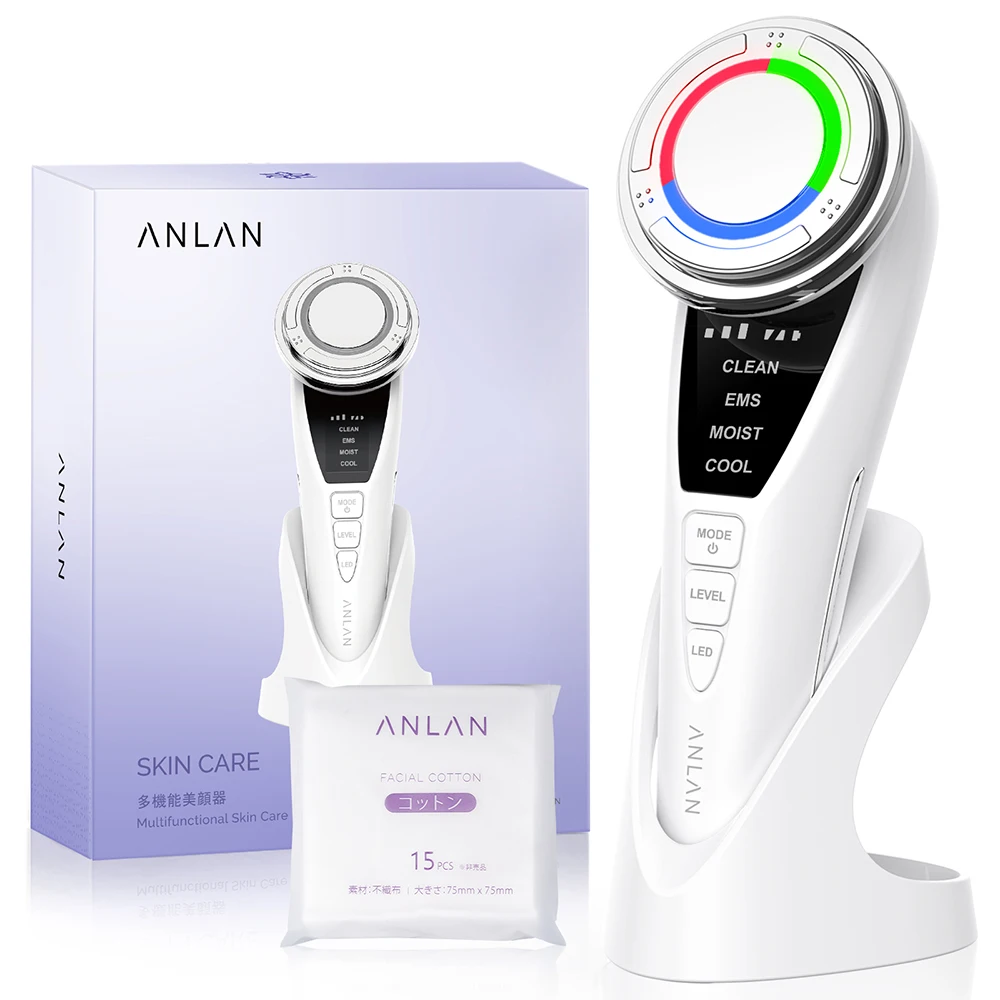 ANLAN EMS Facial Massager Pro Face Lifting Skin Rejuvenation Cold Compress Deep Cleaning Anti-aging Skincare Beauty Device ANLAN EMS Facial Massager Pro Face Lifting Skin Rejuvenation Cold Compress Deep Cleaning Anti-aging Skincare Beauty Device