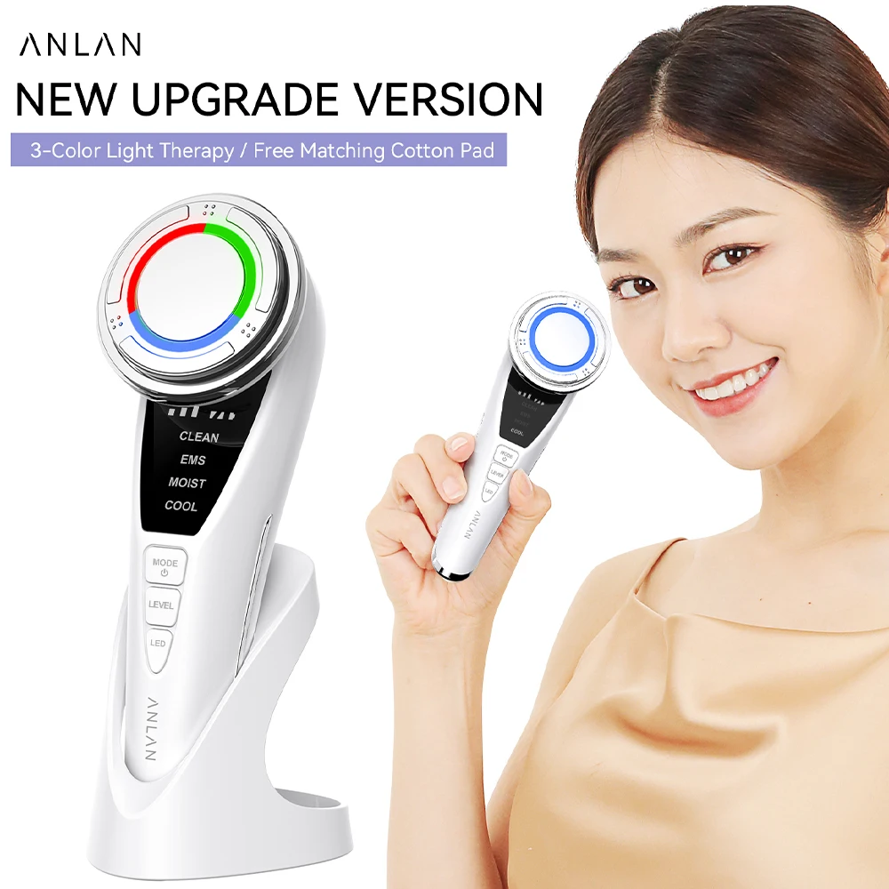 ANLAN EMS Facial Massager Pro Face Lifting Skin Rejuvenation Cold Compress Deep Cleaning Anti-aging Skincare Beauty Device ANLAN EMS Facial Massager Pro Face Lifting Skin Rejuvenation Cold Compress Deep Cleaning Anti-aging Skincare Beauty Device