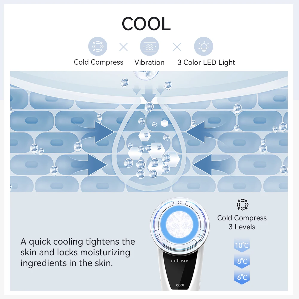 ANLAN EMS Facial Massager Pro Face Lifting Skin Rejuvenation Cold Compress Deep Cleaning Anti-aging Skincare Beauty Device ANLAN EMS Facial Massager Pro Face Lifting Skin Rejuvenation Cold Compress Deep Cleaning Anti-aging Skincare Beauty Device