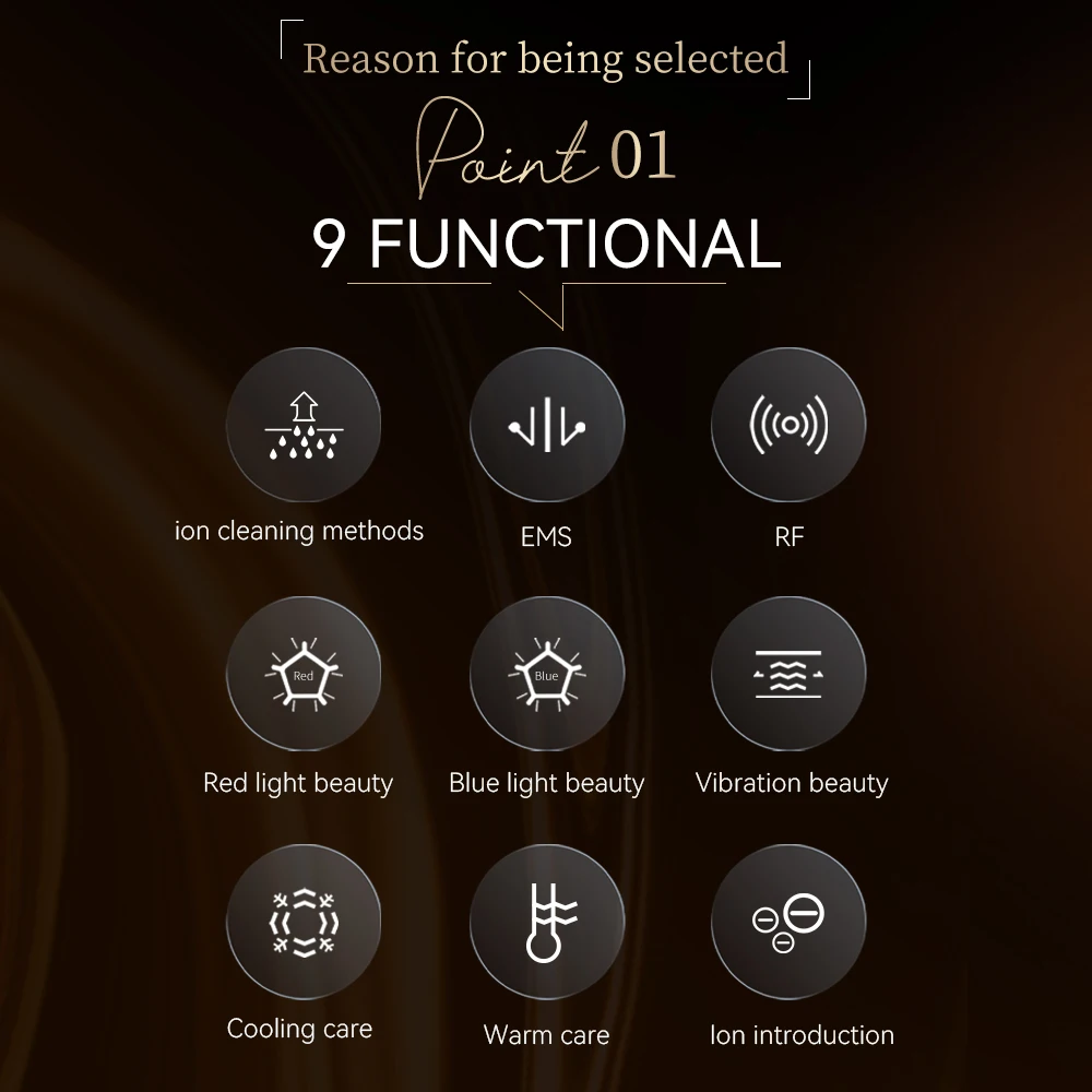 ANLAN Multifunction Skincare Device Pro 18K Gold Face Radio Frequency With Hot Cold EMS Facial Lifting Beauty Skin Care Massager ANLAN Multifunction Skincare Device Pro 18K Gold Face Radio Frequency With Hot Cold EMS Facial Lifting Beauty Skin Care Massager