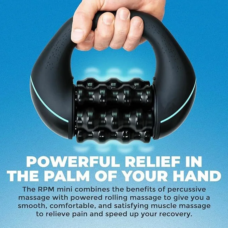 Mini Rolling Percussive Massager Whole Body Fatigue Relief Deep Tissue and Muscle Recovery Rechargeable Powerful 3-Speed Spin Mini Rolling Percussive Massager Whole Body Fatigue Relief Deep Tissue and Muscle Recovery Rechargeable Powerful 3-Speed Spin