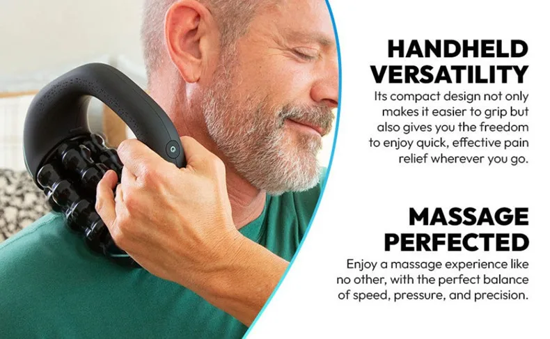 Mini Rolling Percussive Massager Whole Body Fatigue Relief Deep Tissue and Muscle Recovery Rechargeable Powerful 3-Speed Spin Mini Rolling Percussive Massager Whole Body Fatigue Relief Deep Tissue and Muscle Recovery Rechargeable Powerful 3-Speed Spin