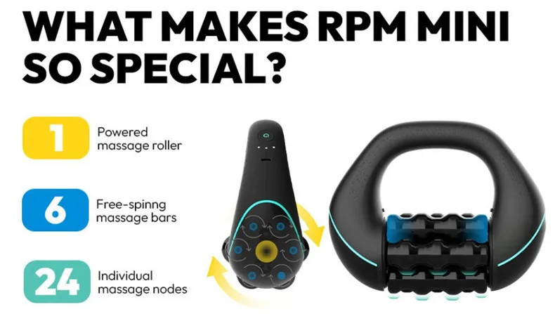 Mini Rolling Percussive Massager Whole Body Fatigue Relief Deep Tissue and Muscle Recovery Rechargeable Powerful 3-Speed Spin Mini Rolling Percussive Massager Whole Body Fatigue Relief Deep Tissue and Muscle Recovery Rechargeable Powerful 3-Speed Spin