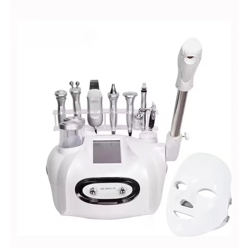 New 10 in 1 Hydrogen Oxygen Small Bubble Machine Facial Steamer Lumi Spa H2O2 Hydro Dermabrasion Beauty Face Massage Devices - Image 2