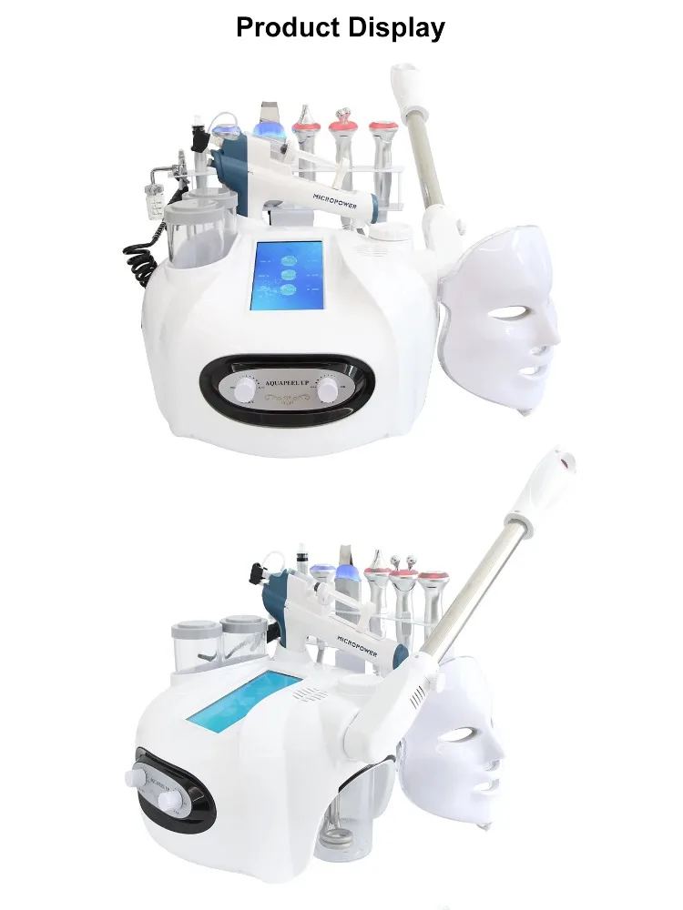 New 10 in 1 Hydrogen Oxygen Small Bubble Machine Facial Steamer Lumi Spa H2O2 Hydro Dermabrasion Beauty Face Massage Devices New 10 in 1 Hydrogen Oxygen Small Bubble Machine Facial Steamer Lumi Spa H2O2 Hydro Dermabrasion Beauty Face Massage Devices
