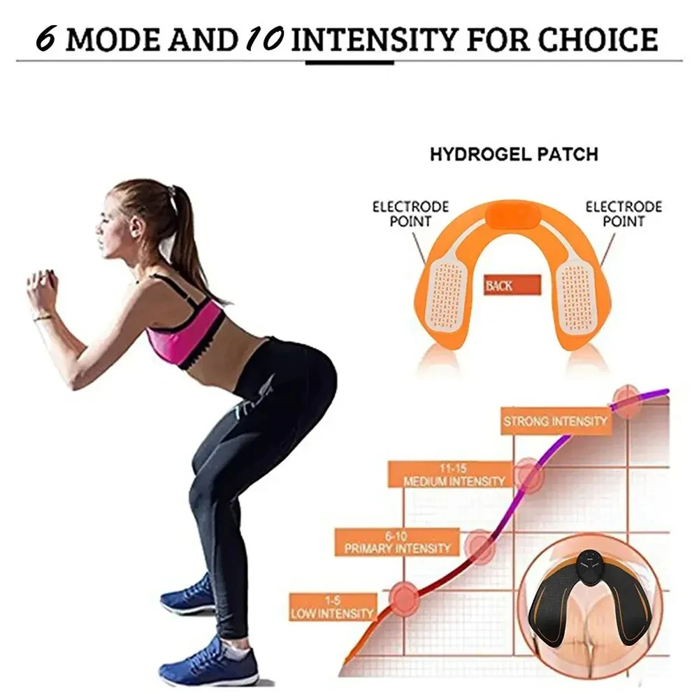 EMS Abdominal Muscle Stimulator Hip Trainer Electric Stimulator Home Gym Muscle Toner Slimming Massager - Image 5