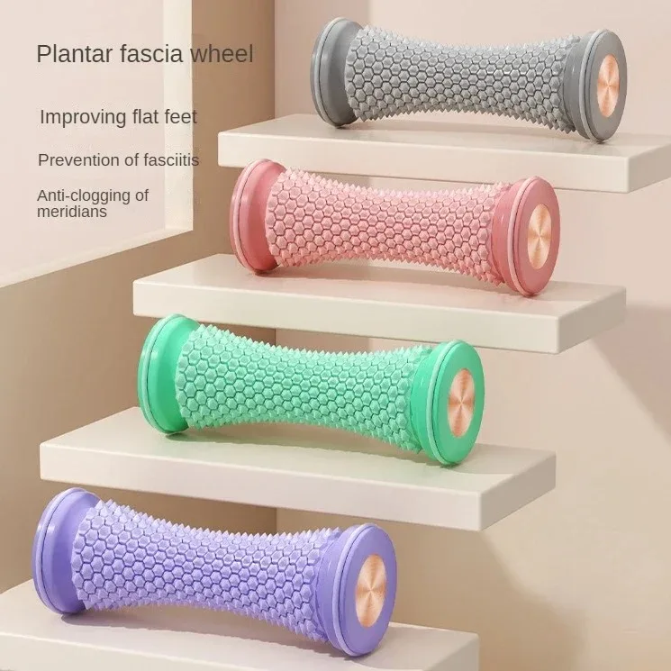 Mini Foot Massager Massage Roller Yoga Massage Ball Plantar Fascia Roller Muscle Relaxation Care Plastic Manual Foot Massager - Image 2