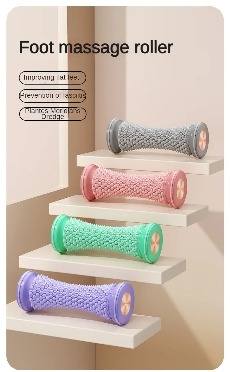 Mini Foot Massager Massage Roller Yoga Massage Ball Plantar Fascia Roller Muscle Relaxation Care Plastic Manual Foot Massager