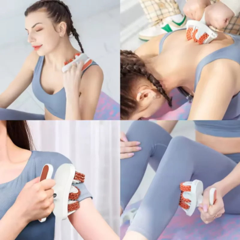 360 Degree Leg Roller Massager Cellulite Massager Manual Muscle Lymphatic Drainage Massager Relieve Soreness Leg Massager