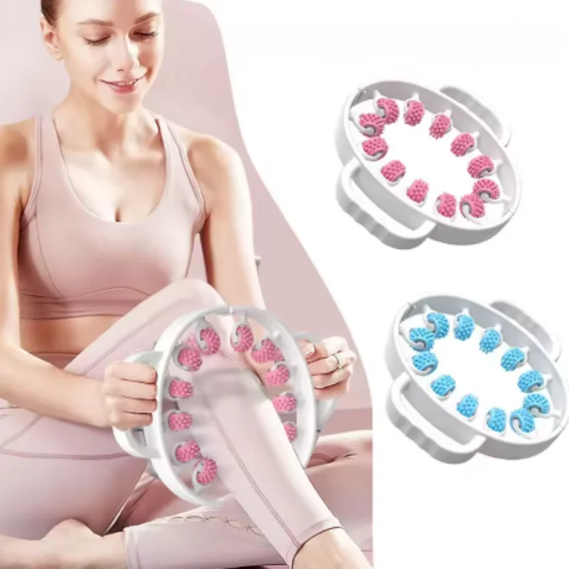 360 Degree Leg Roller Massager Cellulite Massager Manual Muscle Lymphatic Drainage Massager Relieve Soreness Leg Massager