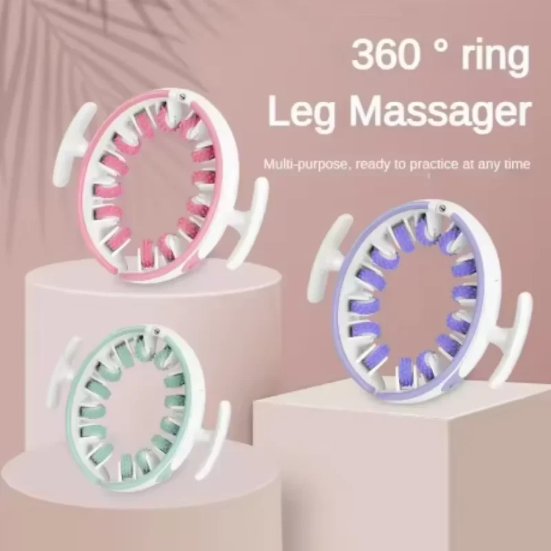 360 Degree Leg Roller Massager Cellulite Massager Manual Muscle Lymphatic Drainage Massager Relieve Soreness Leg Massager