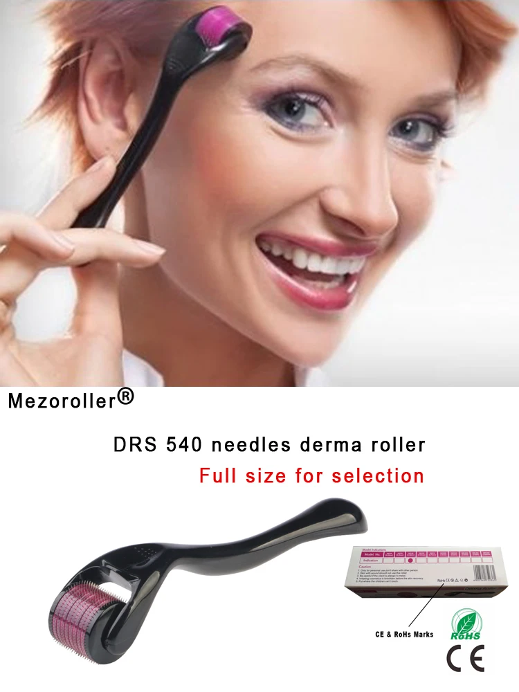 Mezoroller Derma Roller DRS 540 Needle Microneedling for Skin Care Body Treatment Meso Face Dermo Mikronadel Micro Agulha Facial Mezoroller Derma Roller DRS 540 Needle Microneedling for Skin Care Body Treatment Meso Face Dermo Mikronadel Micro Agulha Facial