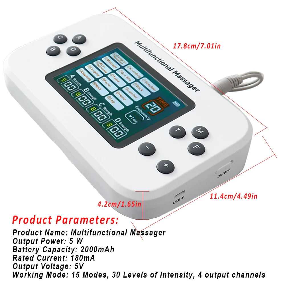 20 Modes Full Body Tens Muscle Electrostimulator EMS Acupuncture Therapy Massage 8 pads Digital Meridian Physiotherapy Apparatus 20 Modes Full Body Tens Muscle Electrostimulator EMS Acupuncture Therapy Massage 8 pads Digital Meridian Physiotherapy Apparatus