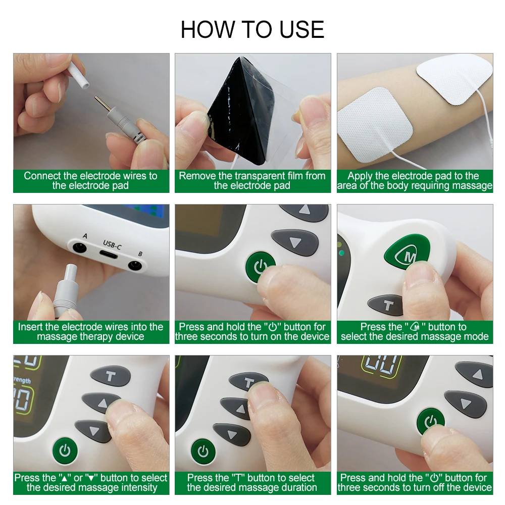 20 Modes Full Body Tens Muscle Electrostimulator EMS Acupuncture Therapy Massage 8 pads Digital Meridian Physiotherapy Apparatus
