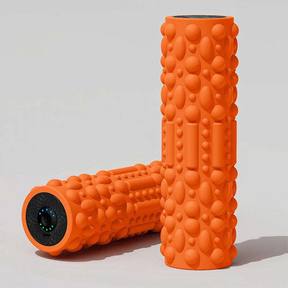 Electric Vibrating Foam Roller Massage Column Rechargeable Exercise Rollers For Yoga Pilates Muscle Tissue Relaxation Massager