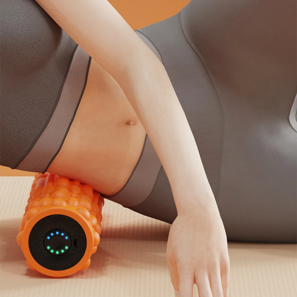 Electric Vibrating Foam Roller Massage Column Rechargeable Exercise Rollers For Yoga Pilates Muscle Tissue Relaxation Massager - Image 5