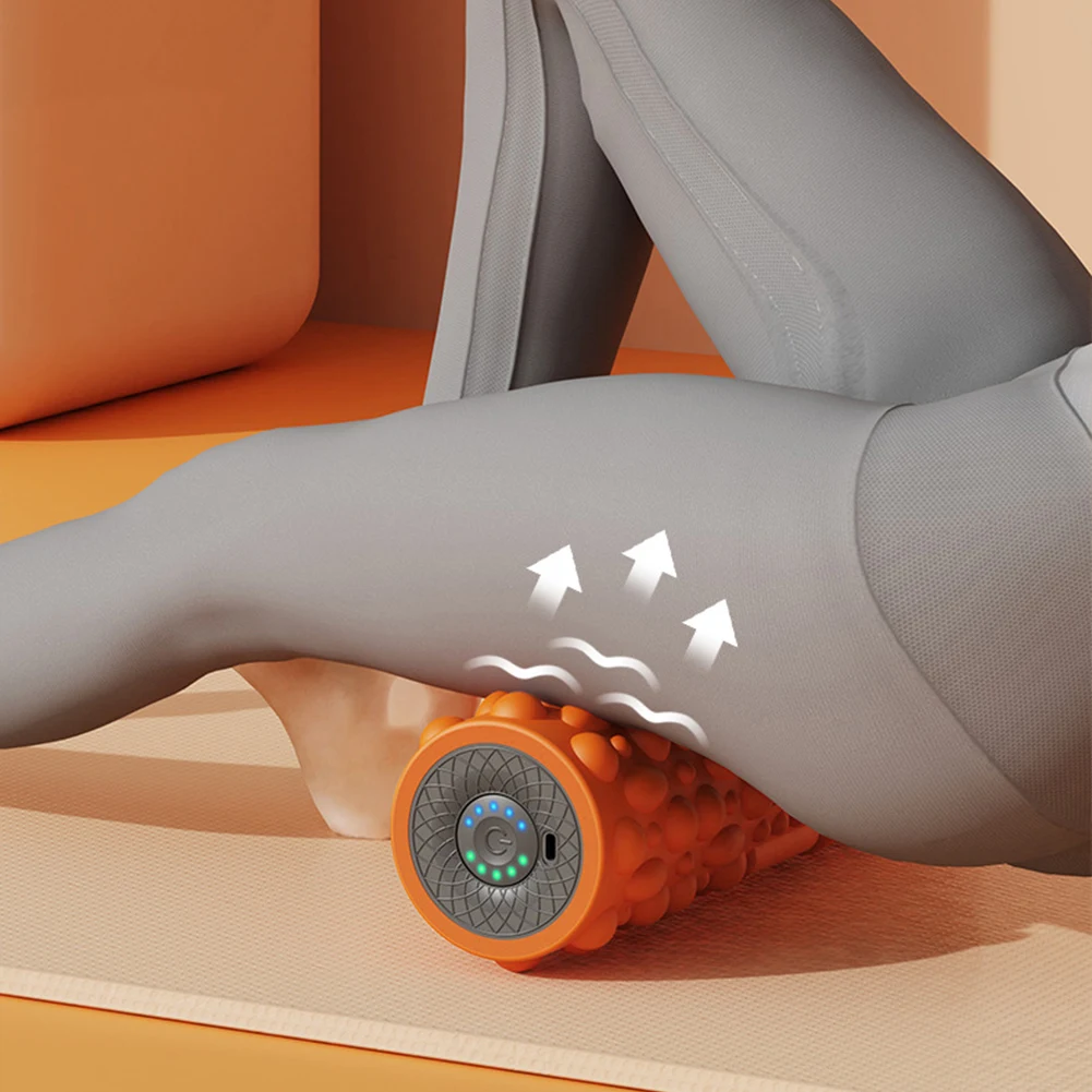 Electric Vibrating Foam Roller Massage Column Rechargeable Exercise Rollers For Yoga Pilates Muscle Tissue Relaxation Massager - Image 4