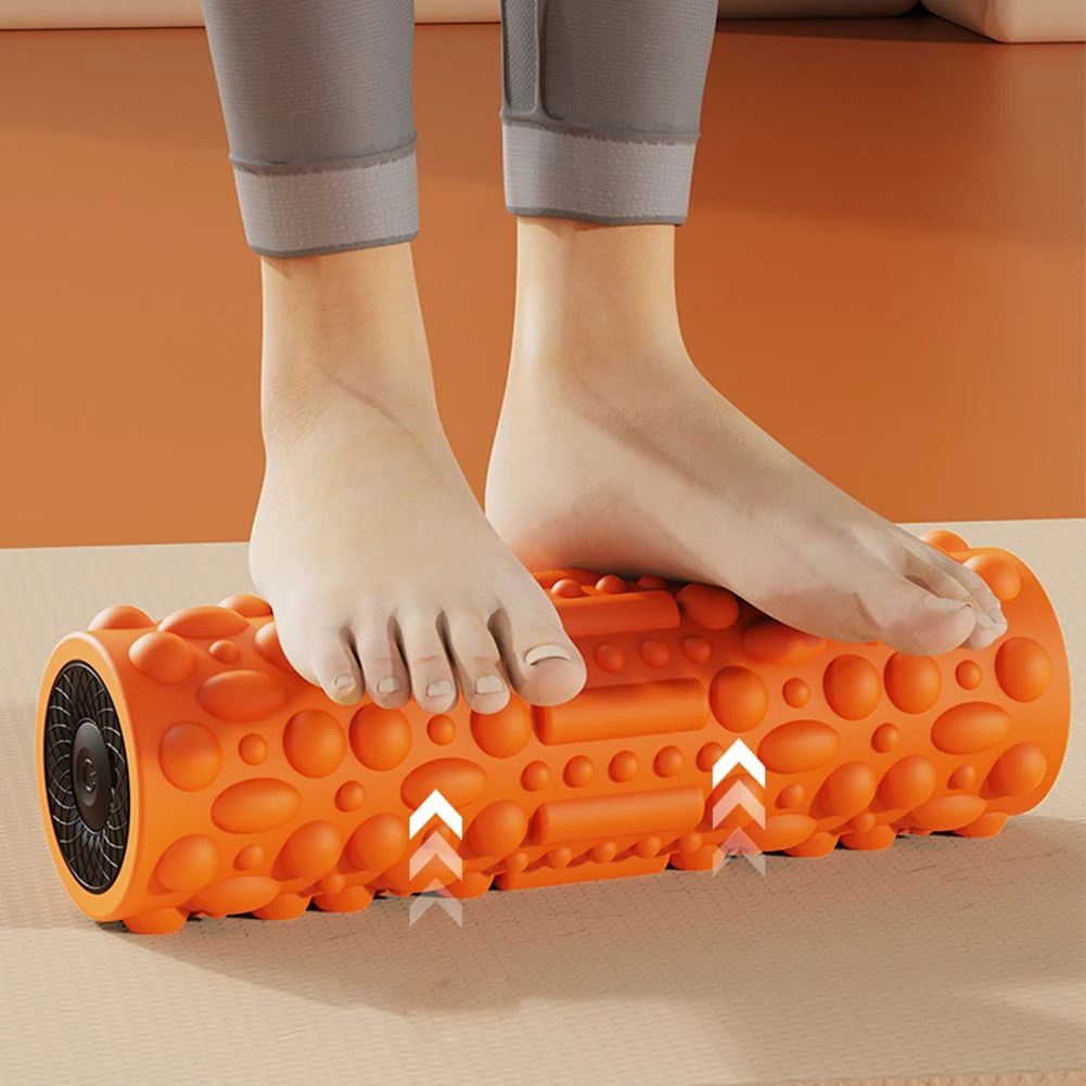 Electric Vibrating Foam Roller Massage Column Rechargeable Exercise Rollers For Yoga Pilates Muscle Tissue Relaxation Massager - Image 3
