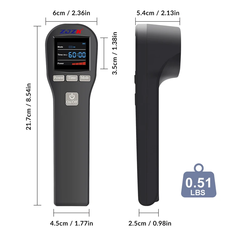 ZJZK 650nm 808nm Portable LLLT Cold Laser Level Therapy Treatment Device for Knee Back Neck Muscle Pain Relief ZJZK 650nm 808nm Portable LLLT Cold Laser Level Therapy Treatment Device for Knee Back Neck Muscle Pain Relief