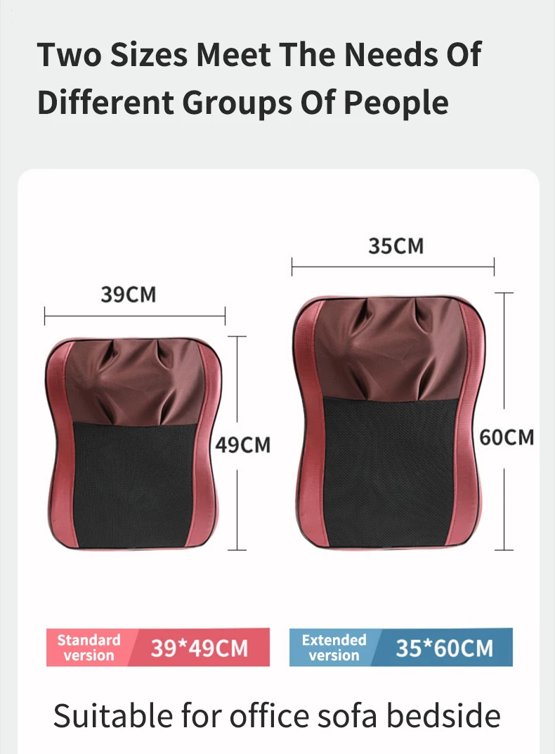 Back Waist Cervical Spine Multifunctional Full Body Neck Shoulder Electric Massage Cushion Household Kneading Shiatsu Massager Back Waist Cervical Spine Multifunctional Full Body Neck Shoulder Electric Massage Cushion Household Kneading Shiatsu Massager