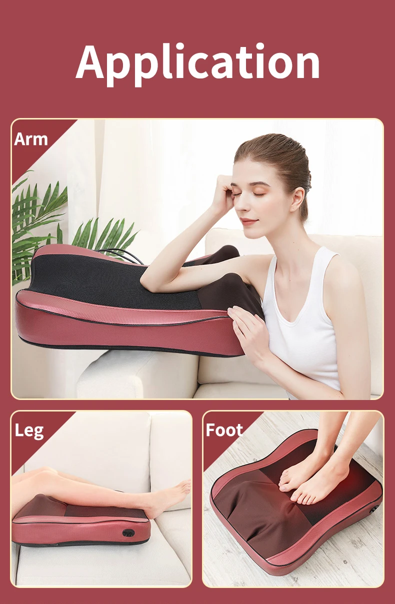 Back Waist Cervical Spine Multifunctional Full Body Neck Shoulder Electric Massage Cushion Household Kneading Shiatsu Massager Back Waist Cervical Spine Multifunctional Full Body Neck Shoulder Electric Massage Cushion Household Kneading Shiatsu Massager