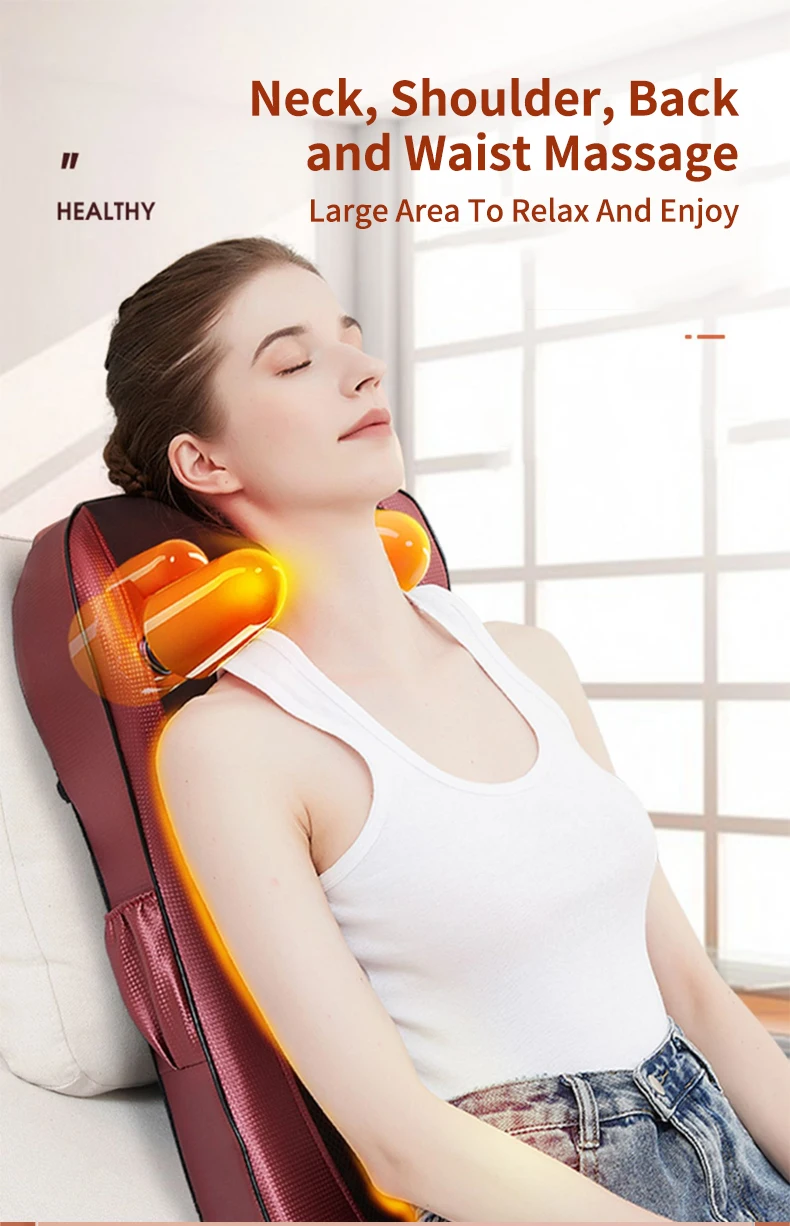 Back Waist Cervical Spine Multifunctional Full Body Neck Shoulder Electric Massage Cushion Household Kneading Shiatsu Massager Back Waist Cervical Spine Multifunctional Full Body Neck Shoulder Electric Massage Cushion Household Kneading Shiatsu Massager
