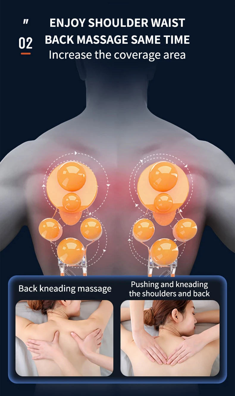 Back Waist Cervical Spine Multifunctional Full Body Neck Shoulder Electric Massage Cushion Household Kneading Shiatsu Massager Back Waist Cervical Spine Multifunctional Full Body Neck Shoulder Electric Massage Cushion Household Kneading Shiatsu Massager