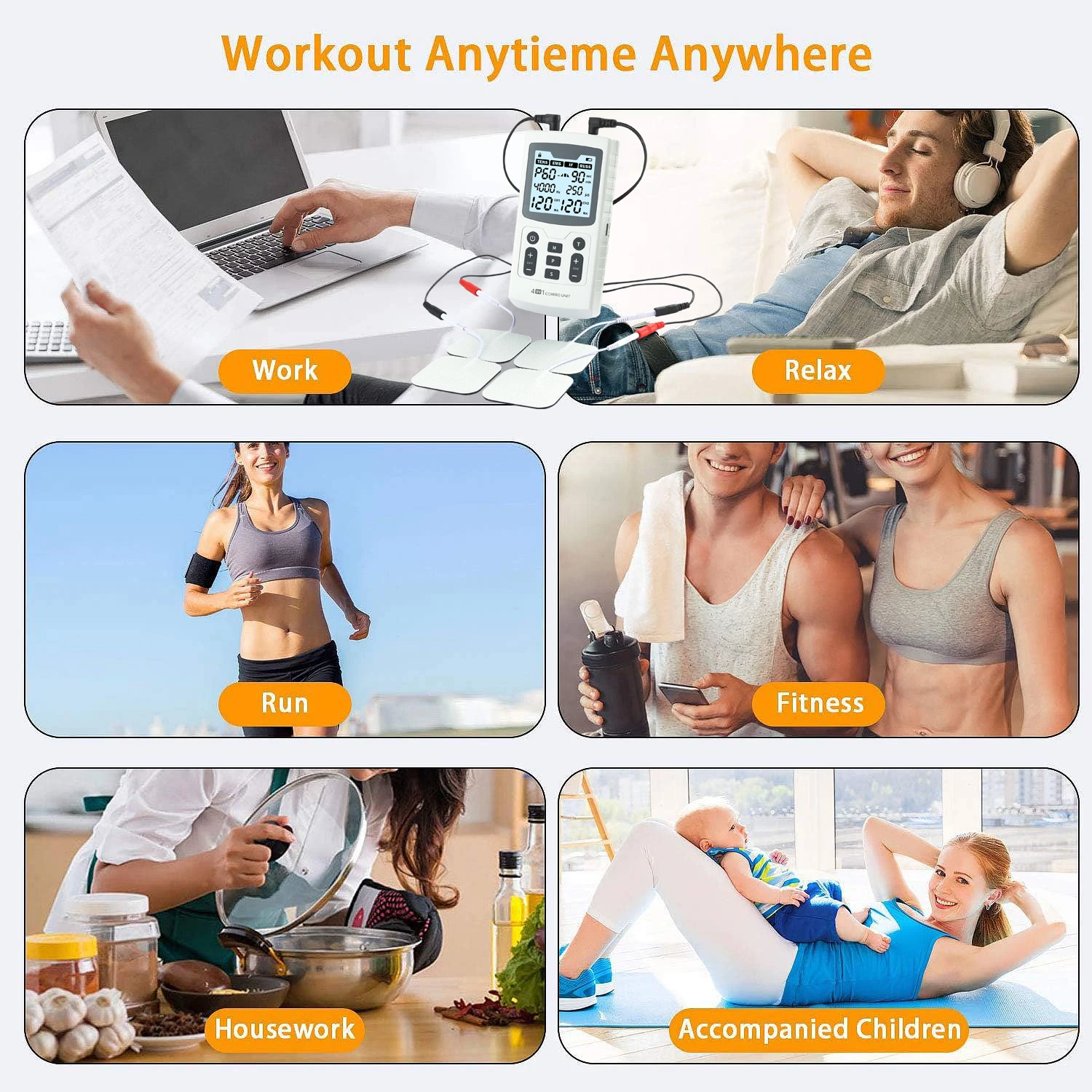 60 Massage Modes 4 In 1 Electric Muscle Stimulator Combo Physiotherapy Therapy 4000Hz EMS IFC RUSS TENS Pulse Electrostimulator 60 Massage Modes 4 In 1 Electric Muscle Stimulator Combo Physiotherapy Therapy 4000Hz EMS IFC RUSS TENS Pulse Electrostimulator