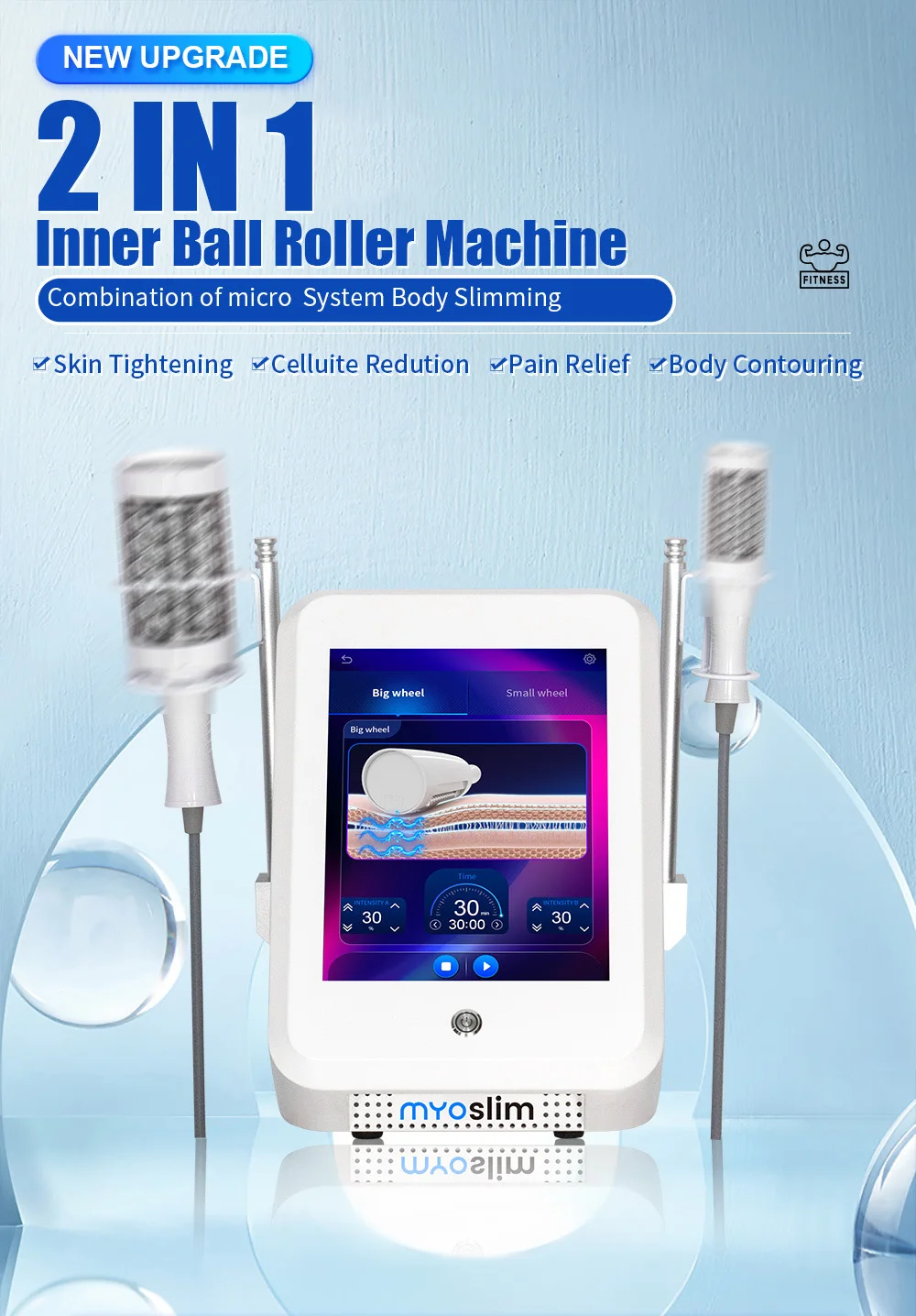 MYOSLIM 6500W 200HZ Roller Slimming Cellulite Reduction Inner Ball Roller 360 Degree Infrared Vacuum Roller Massage Beauty MYOSLIM 6500W 200HZ Roller Slimming Cellulite Reduction Inner Ball Roller 360 Degree Infrared Vacuum Roller Massage Beauty