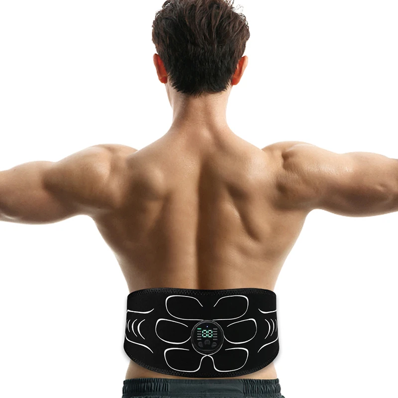 EMS Muscle Stimulator Abs Trainer Abdominal Muscle Toner Electronic Toning Belts Fitness Massage Slimming Device USB Recharge EMS Muscle Stimulator Abs Trainer Abdominal Muscle Toner Electronic Toning Belts Fitness Massage Slimming Device USB Recharge