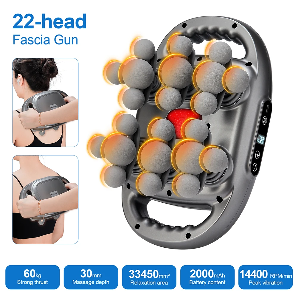 42-Heads Fascia Gun High-Frequency Vibration Body Massage Gun Back and Waist Massager Neck Shoulder Massager Muscle masajeador 42-Heads Fascia Gun High-Frequency Vibration Body Massage Gun Back and Waist Massager Neck Shoulder Massager Muscle masajeador