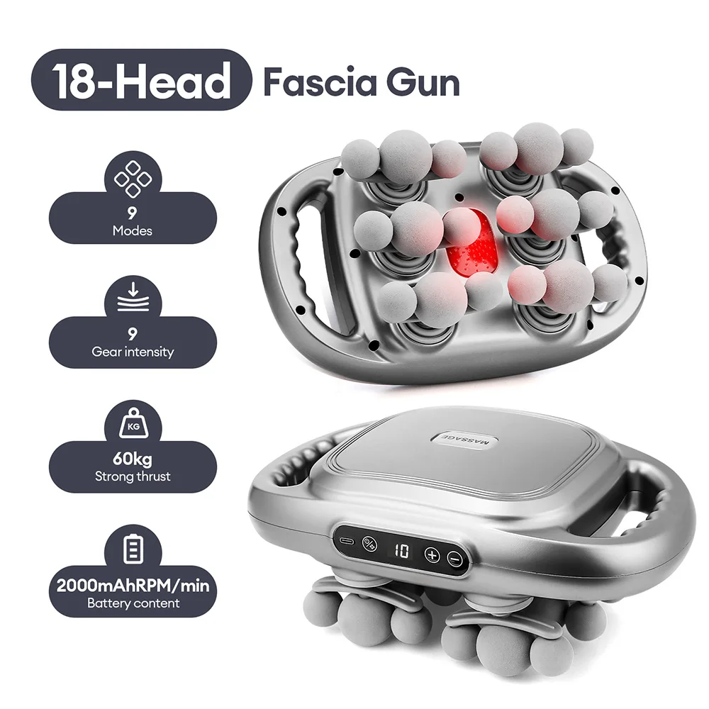 42-Heads Fascia Gun High-Frequency Vibration Body Massage Gun Back and Waist Massager Neck Shoulder Massager Muscle masajeador 42-Heads Fascia Gun High-Frequency Vibration Body Massage Gun Back and Waist Massager Neck Shoulder Massager Muscle masajeador