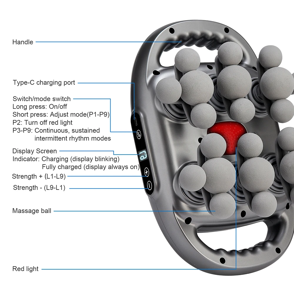 42-Heads Fascia Gun High-Frequency Vibration Body Massage Gun Back and Waist Massager Neck Shoulder Massager Muscle masajeador 42-Heads Fascia Gun High-Frequency Vibration Body Massage Gun Back and Waist Massager Neck Shoulder Massager Muscle masajeador