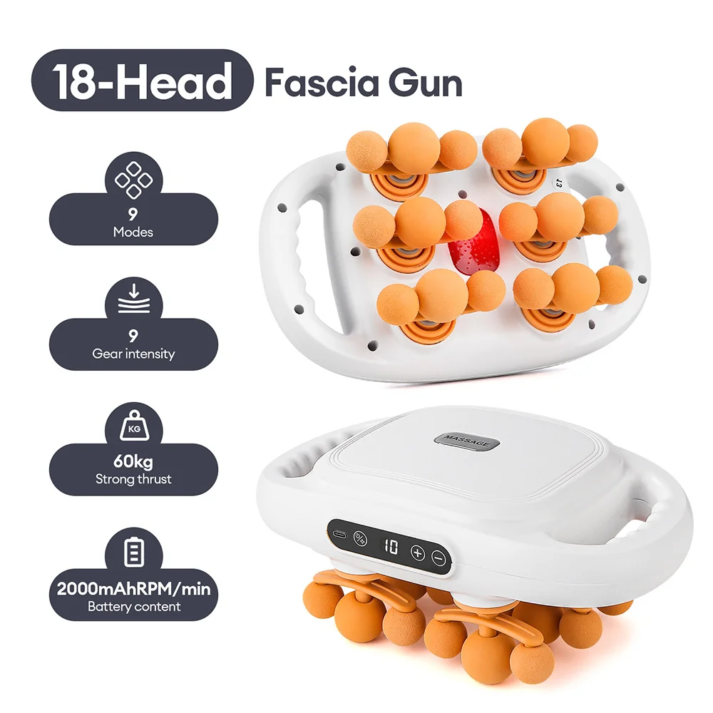 42-Heads Fascia Gun High-Frequency Vibration Body Massage Gun Back and Waist Massager Neck Shoulder Massager Muscle masajeador 42-Heads Fascia Gun High-Frequency Vibration Body Massage Gun Back and Waist Massager Neck Shoulder Massager Muscle masajeador