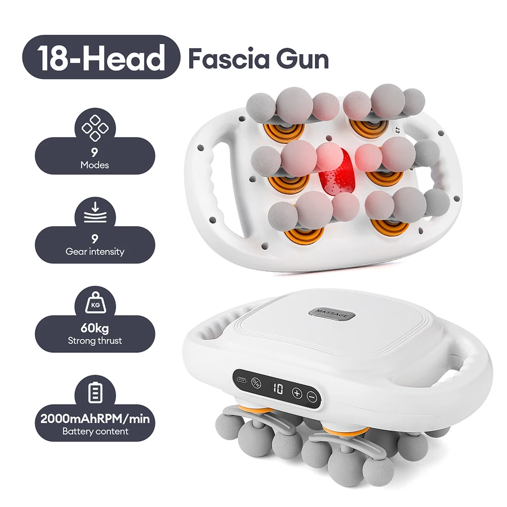 42-Heads Fascia Gun High-Frequency Vibration Body Massage Gun Back and Waist Massager Neck Shoulder Massager Muscle masajeador 42-Heads Fascia Gun High-Frequency Vibration Body Massage Gun Back and Waist Massager Neck Shoulder Massager Muscle masajeador