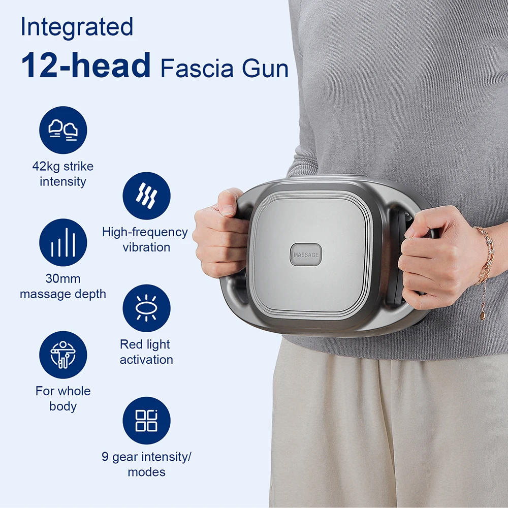 42-Heads Fascia Gun High-Frequency Vibration Body Massage Gun Back and Waist Massager Neck Shoulder Massager Muscle masajeador 42-Heads Fascia Gun High-Frequency Vibration Body Massage Gun Back and Waist Massager Neck Shoulder Massager Muscle masajeador