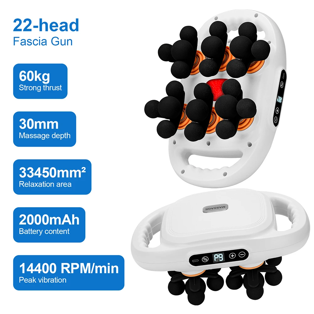 42-Heads Fascia Gun High-Frequency Vibration Body Massage Gun Back and Waist Massager Neck Shoulder Massager Muscle masajeador 42-Heads Fascia Gun High-Frequency Vibration Body Massage Gun Back and Waist Massager Neck Shoulder Massager Muscle masajeador