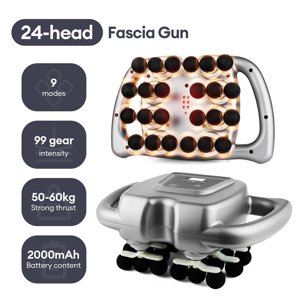 42-Heads Fascia Gun High-Frequency Vibration Body Massage Gun Back and Waist Massager Neck Shoulder Massager Muscle masajeador 42-Heads Fascia Gun High-Frequency Vibration Body Massage Gun Back and Waist Massager Neck Shoulder Massager Muscle masajeador