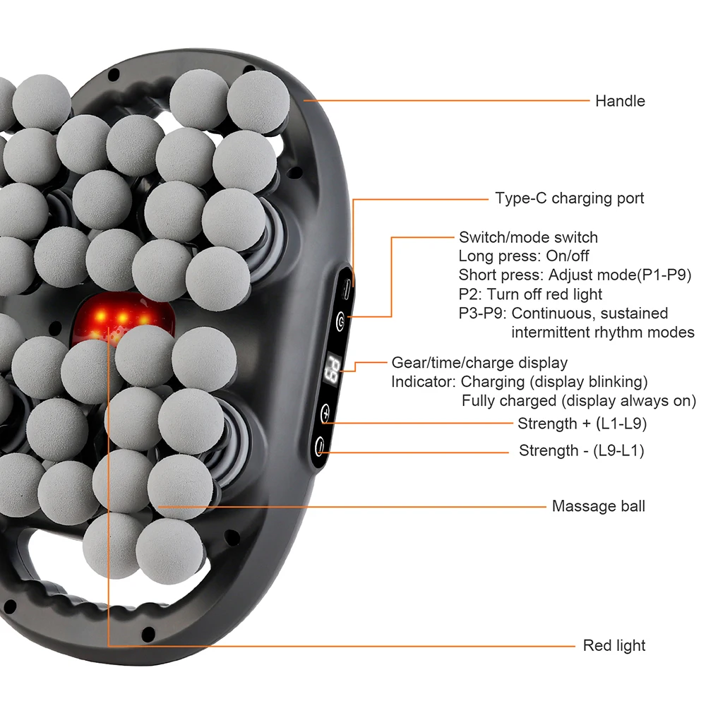 42-Heads Fascia Gun High-Frequency Vibration Body Massage Gun Back and Waist Massager Neck Shoulder Massager Muscle masajeador 42-Heads Fascia Gun High-Frequency Vibration Body Massage Gun Back and Waist Massager Neck Shoulder Massager Muscle masajeador