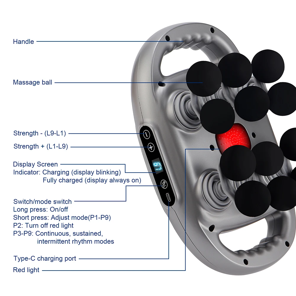42-Heads Fascia Gun High-Frequency Vibration Body Massage Gun Back and Waist Massager Neck Shoulder Massager Muscle masajeador 42-Heads Fascia Gun High-Frequency Vibration Body Massage Gun Back and Waist Massager Neck Shoulder Massager Muscle masajeador