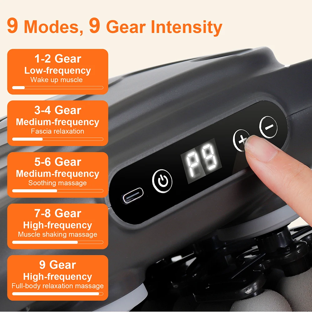 42-Heads Fascia Gun High-Frequency Vibration Body Massage Gun Back and Waist Massager Neck Shoulder Massager Muscle masajeador 42-Heads Fascia Gun High-Frequency Vibration Body Massage Gun Back and Waist Massager Neck Shoulder Massager Muscle masajeador