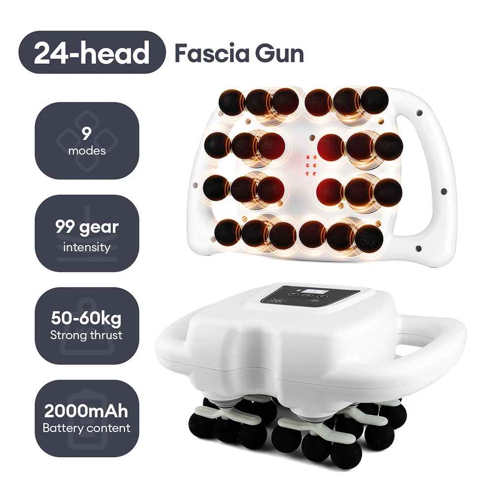 42-Heads Fascia Gun High-Frequency Vibration Body Massage Gun Back and Waist Massager Neck Shoulder Massager Muscle masajeador 42-Heads Fascia Gun High-Frequency Vibration Body Massage Gun Back and Waist Massager Neck Shoulder Massager Muscle masajeador