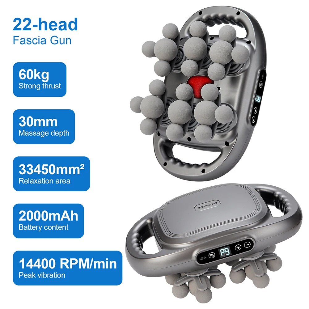 42-Heads Fascia Gun High-Frequency Vibration Body Massage Gun Back and Waist Massager Neck Shoulder Massager Muscle masajeador 42-Heads Fascia Gun High-Frequency Vibration Body Massage Gun Back and Waist Massager Neck Shoulder Massager Muscle masajeador