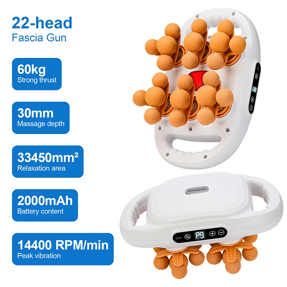 42-Heads Fascia Gun High-Frequency Vibration Body Massage Gun Back and Waist Massager Neck Shoulder Massager Muscle masajeador 42-Heads Fascia Gun High-Frequency Vibration Body Massage Gun Back and Waist Massager Neck Shoulder Massager Muscle masajeador