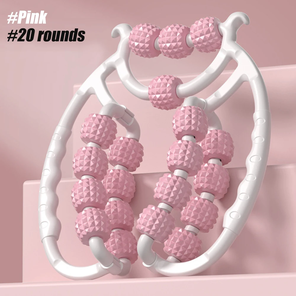 1pcs Trigger Point Massage Foam Roller Stick for Arms, Tennis Elbow Muscle Roller,Hard Spiky Massage Ball and 20 Wheel Cellulite - Image 6