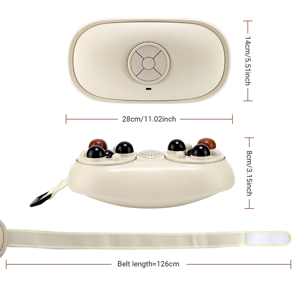 Electric Abdominal Massage Moxibustion Bian Stone Rotary Kneading Device Red Light Belly Shaking Massager Waist Abdomen Relax Electric Abdominal Massage Moxibustion Bian Stone Rotary Kneading Device Red Light Belly Shaking Massager Waist Abdomen Relax
