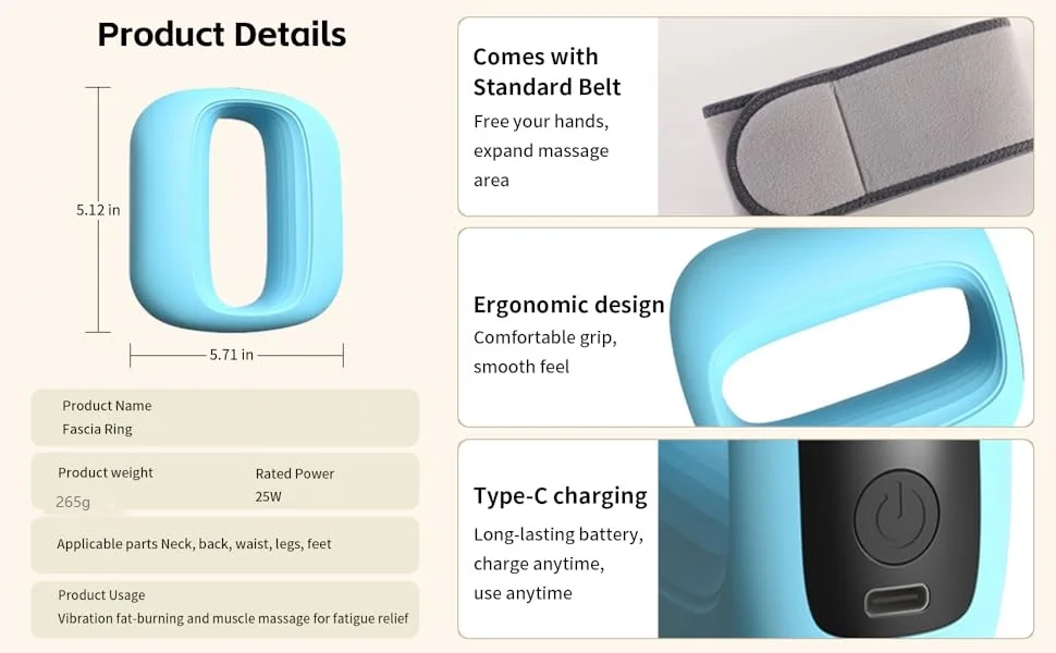 Rechargeable Body Slimming Machine Weight Loss Crazy Fat Burning Massage Fitness Belt Beauty Tool Constipation Fascia Ring Rechargeable Body Slimming Machine Weight Loss Crazy Fat Burning Massage Fitness Belt Beauty Tool Constipation Fascia Ring