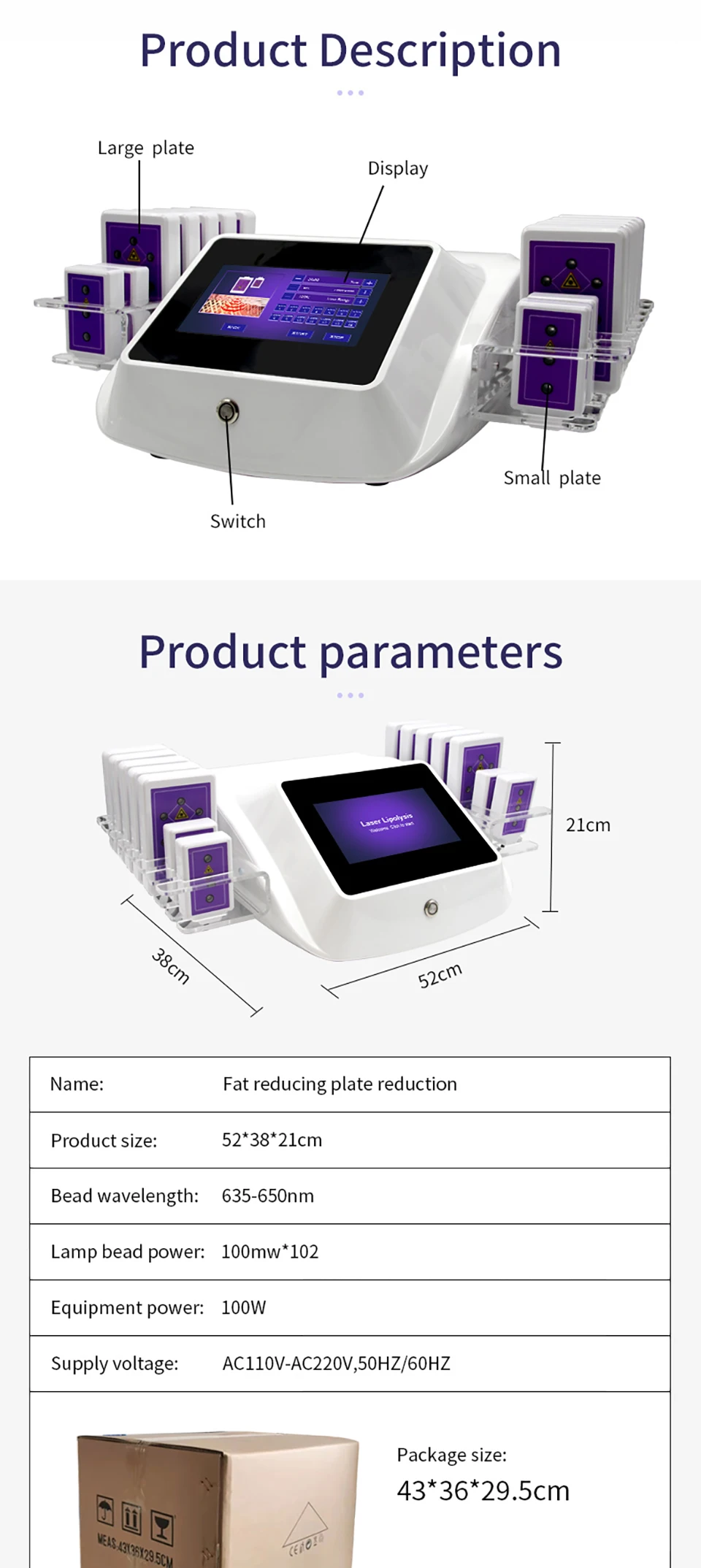 Body Shaping Massage Equipment Lipo Laser 14 Pads Weight Loss Products Anti Cellulite Machine Body Care home use Slimming Produc Body Shaping Massage Equipment Lipo Laser 14 Pads Weight Loss Products Anti Cellulite Machine Body Care home use Slimming Produc